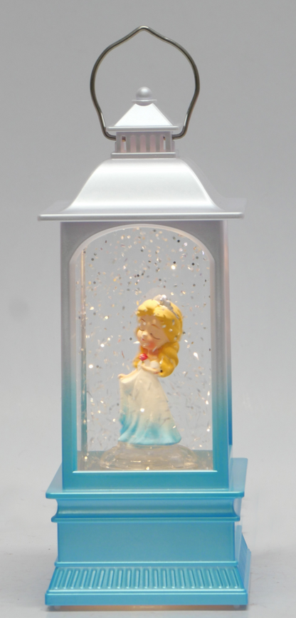 Automatic Water Spinner Princess Snow Globe Lantern – No Shaking Glitter Light, Lighted Fairytale Gift