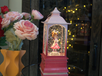 Automatic Water Spinner Princess Snow Globe Lantern – No Shaking Glitter Light, Lighted Fairytale Gift