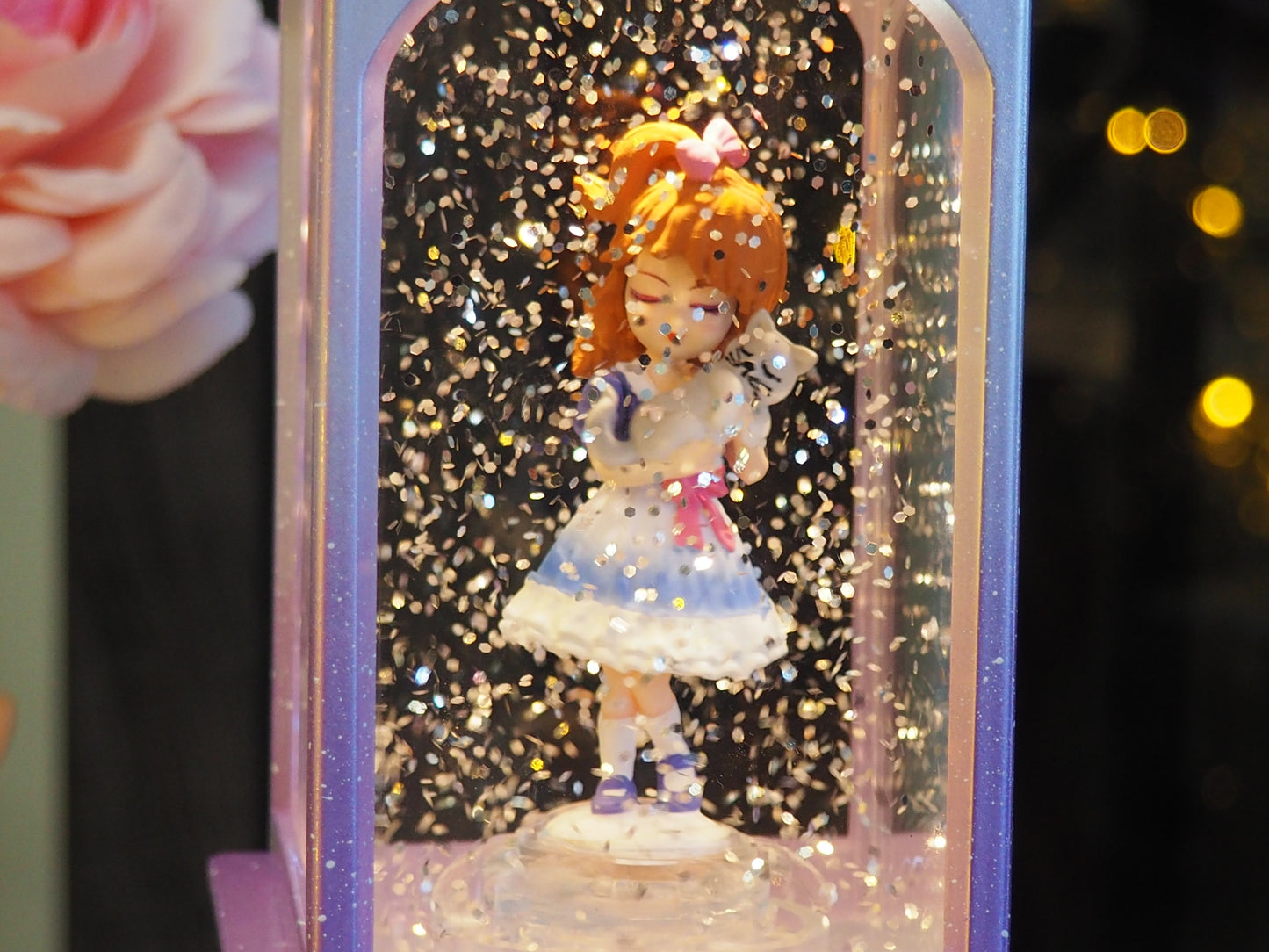 Automatic Water Spinner Princess Snow Globe Lantern – No Shaking Glitter Light, Lighted Fairytale Gift