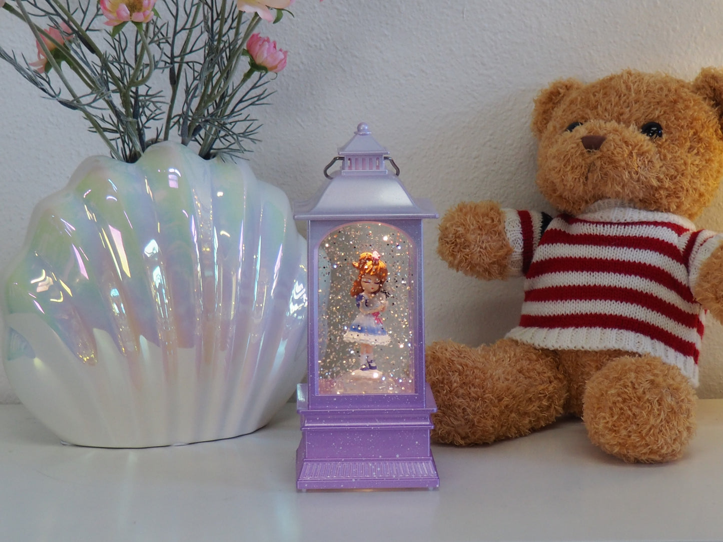 Automatic Water Spinner Princess Snow Globe Lantern – No Shaking Glitter Light, Lighted Fairytale Gift